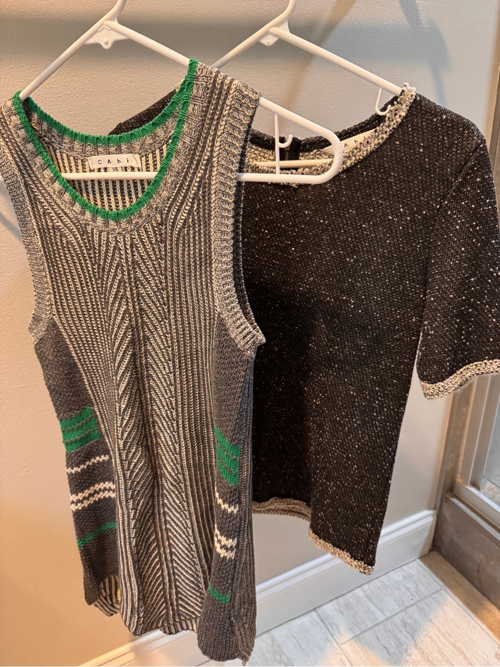 Cabi Sweater Top Bundle XS | Knit Shell & Short Sleeve Layering Tops